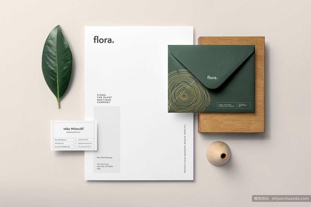 高端植物系品牌样机 Flora Branding Mockup