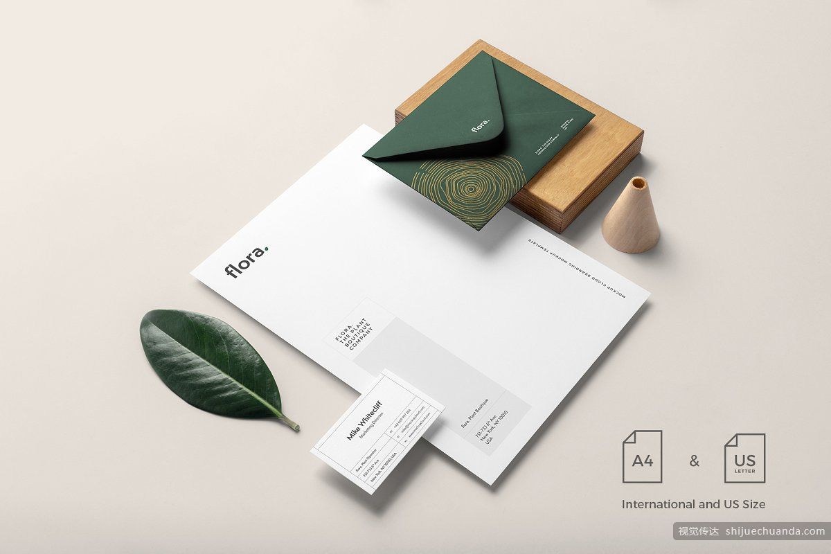 高端植物系品牌样机 Flora Branding Mockup