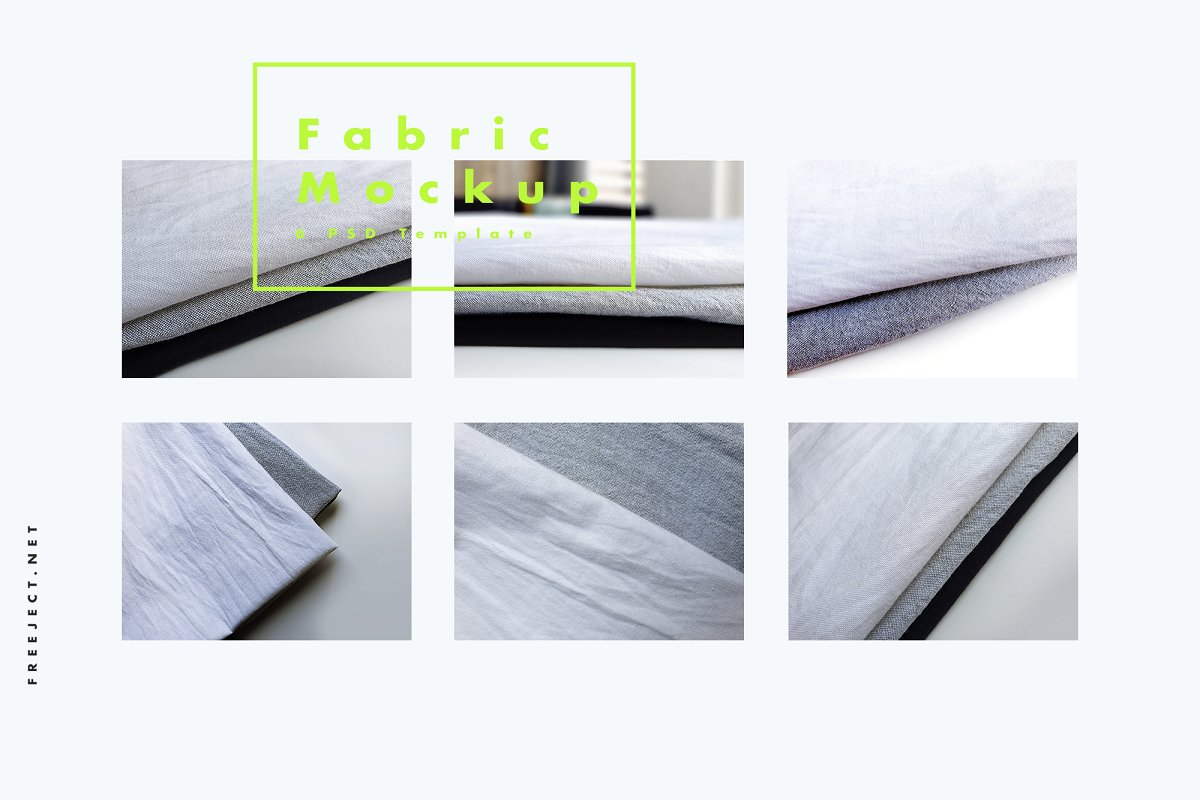 纺织物品样机模板 Fabric Mockups Bundle
