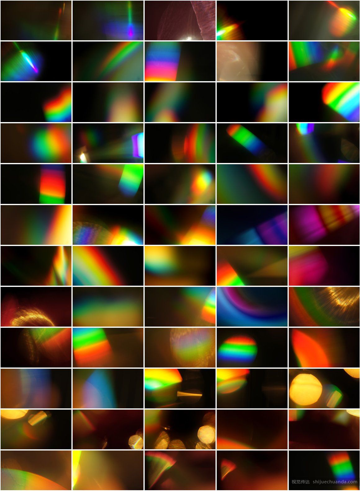 60张彩虹漏光叠加层
