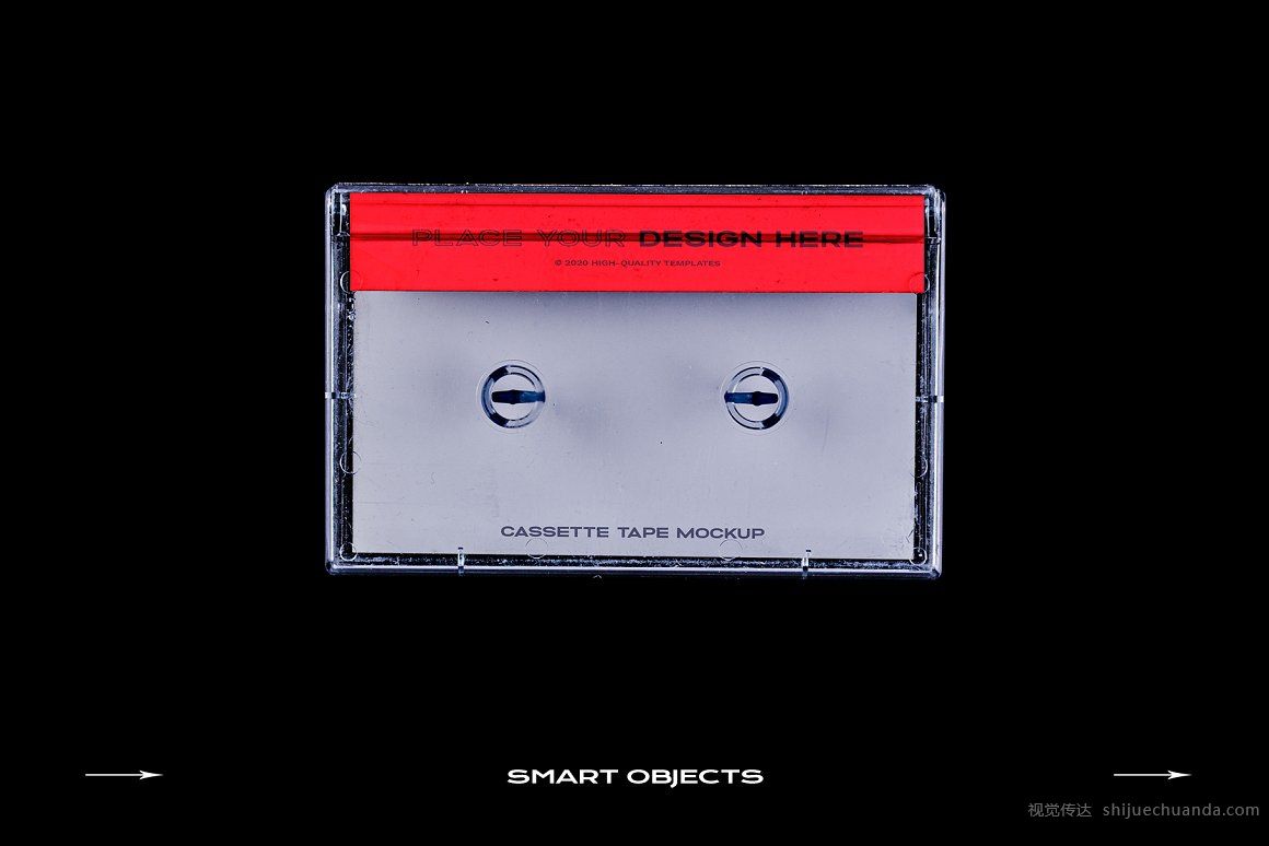 复古盒式塑料磁带样机