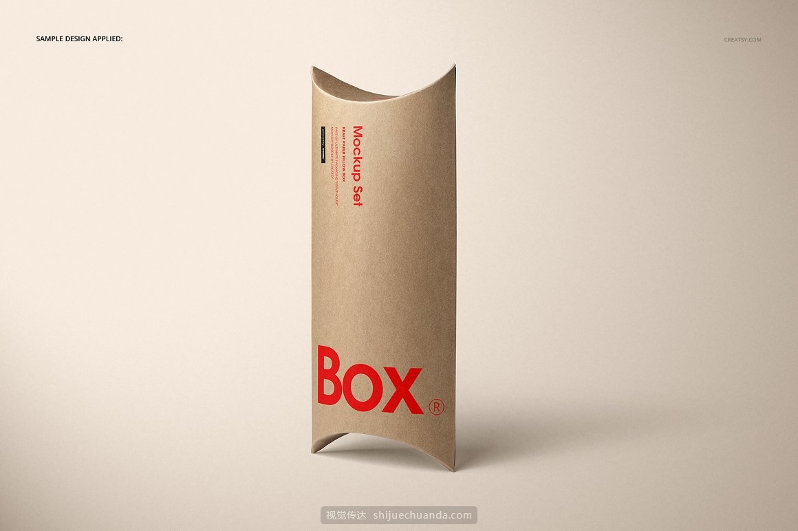 食品包装盒设计提案样机PSD模板