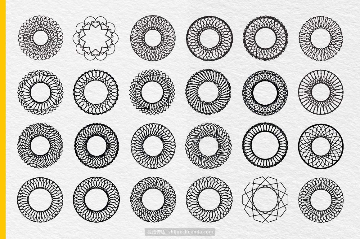 现代矢量曼荼罗图案集合