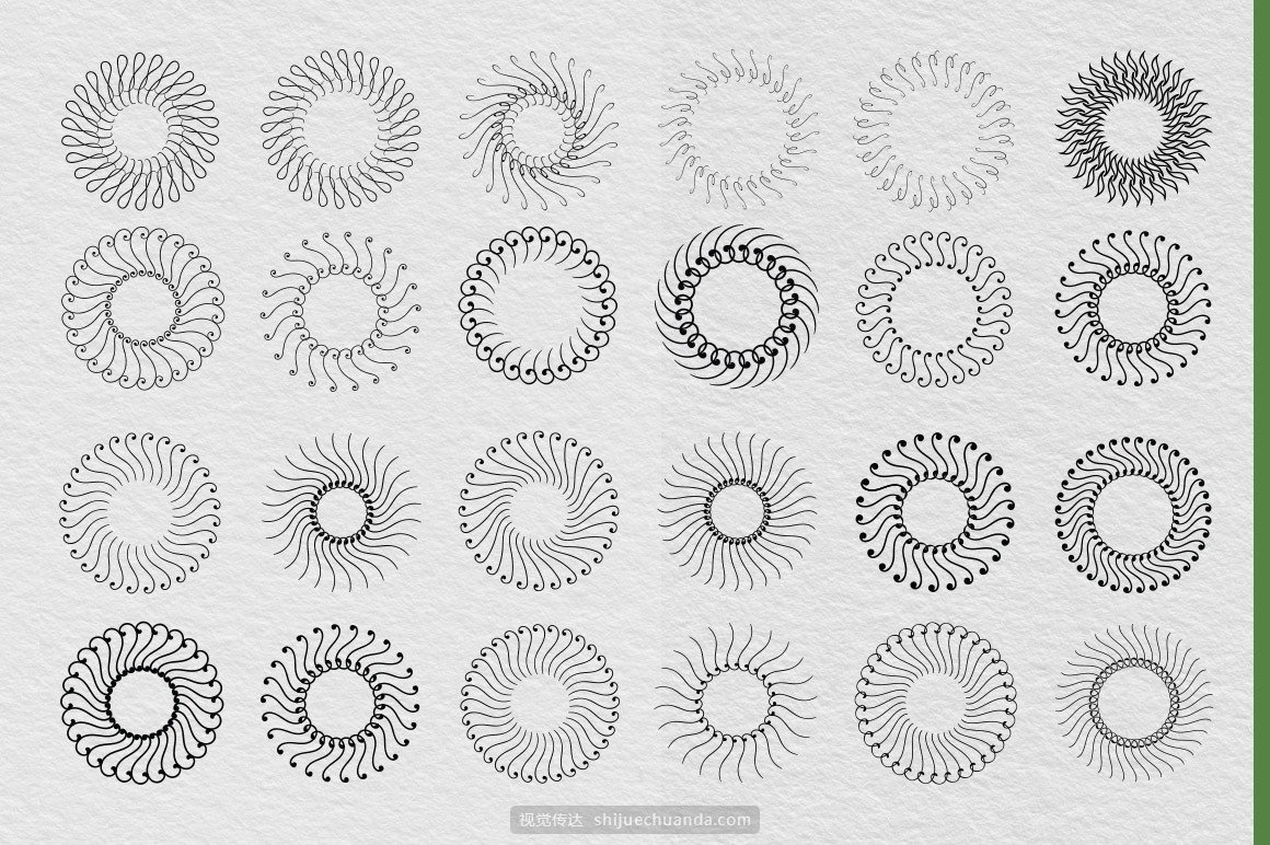 现代矢量曼荼罗图案集合