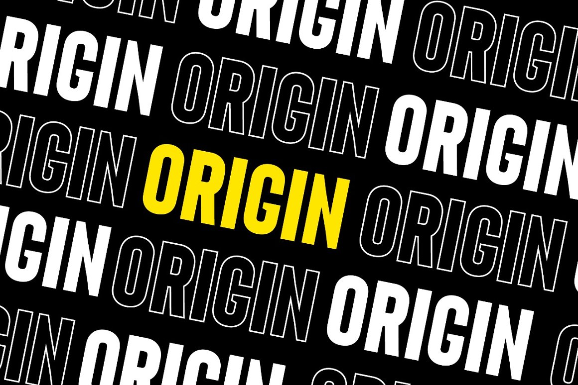 Origin-Bold Retro Sans Serif